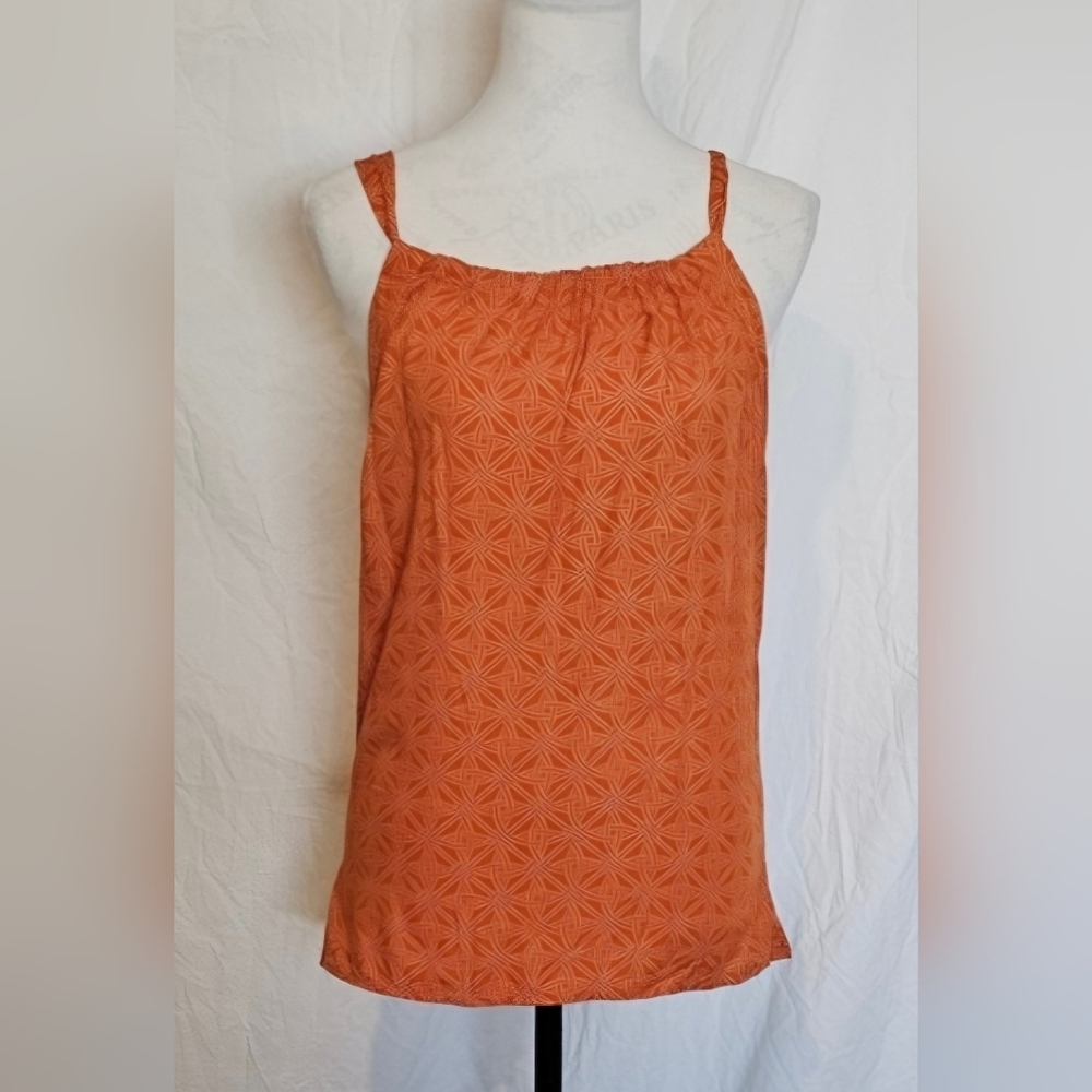 *EUC* Escapada Orange Smocked Camisole Tank Top